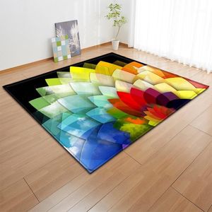 Mattor tredimensionella färgstarka coola mattor vardagsrum dekorativa glidande mat sovrum dekoration matta badmattor dörrmatta 3d