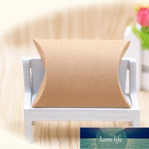 100st Favorit Candy Box Bag Craft Paper Pillow Shape Bröllop Presentlådor Pie Party Väskor Wrap Fabrikspris Expert Design Kvalitet Senaste Style Original Status
