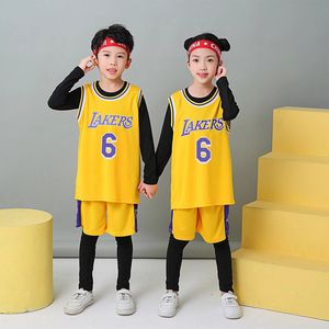 Hot Wholesale en Retail American Basketball Kid Jersey Super Star Custom Clothing Outdoor Sports Summer Wear voor grote kinderen