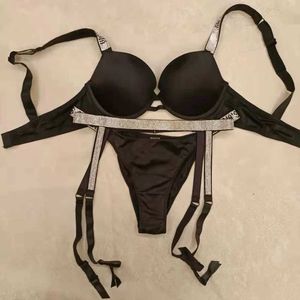 Sexy Set Sexy Damen Dessous Brief Strass Dessous Slip Set Push Up BH Höschen 2 Stück Bikini Thin Cup Nahtlose Damen Unterwäsche L2304