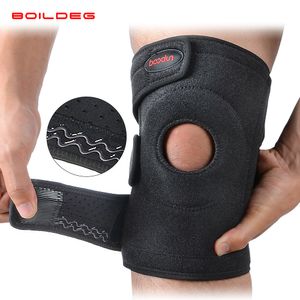 Portar Kneepad Män Trycker på elastiska knäplattor Stöd Fitness Gear Basketball Volleyboll Brace Protector