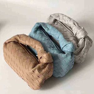 2022 Knot Bag Weave Cow Split Leather Handmade Sling Bags Luxury Brand Designer Bags Hobo Totes