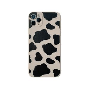 Cow Pattern Soft TPU Telefon Fodral för iPhone 13 XS XR 12 Pro Max 11 Matt Vintage West Cowboy Style Fashion Design Cover Case