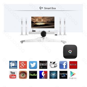 USB HUB Q Smart TV Box Android 10.0 IPTV Box Set 6K 3D Youtube Video Media Player 2.4G Wifi Récepteur Mini Top