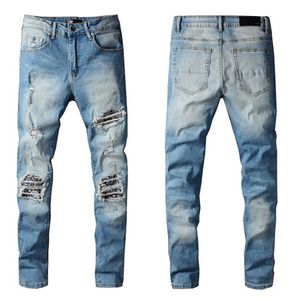 Designers Summer Mens Jeans Vlss Casual Brand Design Slim-leg Pants Fashion Able Motorcycle Trousers Pant s Size 29-40