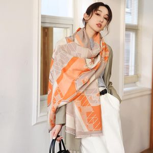 Echarpe Scarf Scarves est Cashmere Scarf Women Fashion Shawls Wraps Pashmina Thick Winter Neck Wram Stoles Bandana Hijab