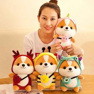 Squirrel Dinosaur Plush Doll Toy Wholesale Baby Stuffed Animal Dolls Kids Soft Kawaii Pink Pillow Anime christmas gifts