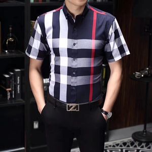 Luksusowe projektanci ubierania koszuli męskie stowarzyszenie moda czarne mężczyźni solidny kolor Business Casual Mens S-4xl 591