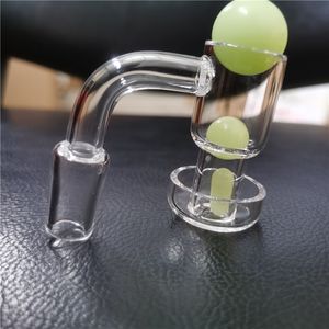 smoking Quartz Terp Vacuum Bangers Domeless Slurper Up Banger Nail with 25mm Bucket 30mm Bottom for Glass Bong Oil Rigs glow in dark ball