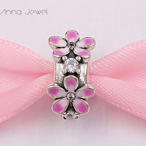 DIY charme pulseiras clipe jóias pandora clipes para pulseira fazendo pulseira rosa margarida flor luxo design espaçador grânulo para mulheres presentes de aniversário homens 798809c01
