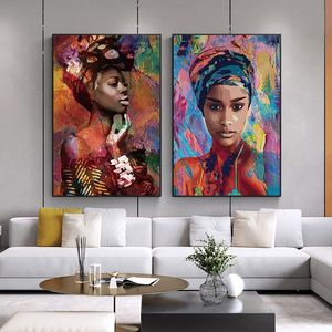 Street art graffiti Ritratto astratto Wall Art Canvas Painting Poster e Stampe Wall Art Immagini per Living Room Home Decor