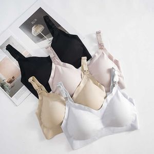 Comfortable seamless breast feeding bra wire free nursing bra maternity Y0925