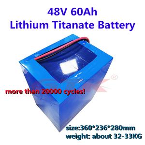Ausgezeichnete Leistung 48V LTO-Batterie 60Ah 20S Lithium-Titanat-Batterie wiederaufladbar für Wechselrichter-Solarpanel-Energiespeicher RV
