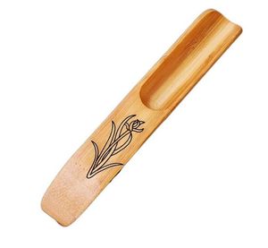 100pcs Bamboo Tea Spoon Wooden Exquisite Teas Scoops Teaspoon Teaware Accessories Tea-Shovel for Home Teahouse Office SN2688