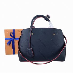 Eleganckie Kobiety Tłoczenie Wzór Torba Na Ramię Crossbody Prawdziwej Skóry Messenger Torebka Torebka Moda Torba Kobiety Totes Portfele 33cm