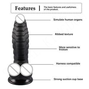 Massera enorm stor realistisk dildo Soft Material Penis Sug Cup Cock Vagina Masturbator Sex Toys For Woman Strapon Female Masturbation