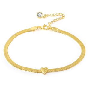 18K guldarmband modebrev charm 4mm ormkedjan Armband Initial A-Z Alfabet Färg Retention Hiphop Smycken