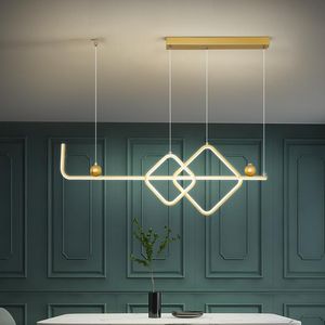 Pendant Lamps Gold White Painted Cord Modern Led Lights For Dining Room Kitchen Bar Shop Indoor Hanging Lamp Fixtures
