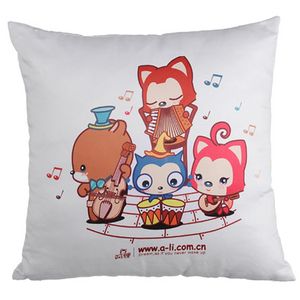 Hot 100 sztuk / partia Squre Shape Sublimation White Pillow Case Dekoracyjne Printable Press Press Cover 578 V2