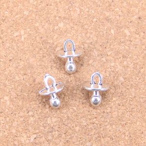 100pcs Antique Silver Bronze Plated baby pacifier binky teether Charms Pendant DIY Necklace Bracelet Bangle Findings 13*10*10mm