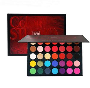 35 Kolor Oczu Cień Paleta Piękno Glazed Eyeshadow Palettes Makeup Glitter Highlight Shimmer Matte Natural Paleta