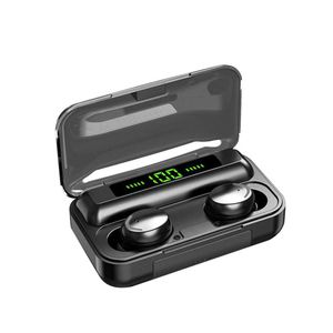 F9 TWS Bluetooth наушники беспроводные наушники 2200mah зарядки коробки спортивные водонепроницаемые наушники наушники для смартфонов