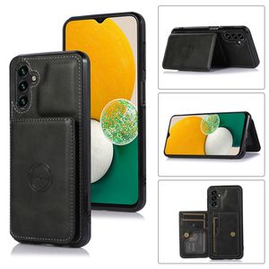 Magnetische Autohalterung Brieftasche Kartensteckplatz Leder Handyhüllen für Samsung Galaxy A13 A12 A22 A32 A42 A52 A72 A82 5G A02 A02S A21S A01 Core A11 A21 A41 A51 A71 M01 M11 M31