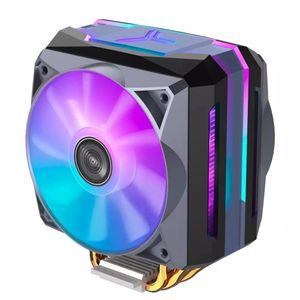 Jonsbo CR1100 CPU Cooler 6 Värmepipor Färgrik ljusfläkt AGB Sync Radiator Kylning med PWM-fans för Intel och AMD - Grå