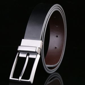 Reversible Designer Luxury Brand Leather Male s Pin Buckle Trouser Business Mens Belts for Jeans