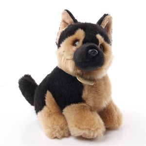 Aurora Toys Dog Breed with a Long Silky Coat Plush German Shepherd Funny Doll for Children Birthday Christmas Gift 210728