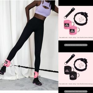 Wholesale leg stretch bands for sale - Group buy Resistance Bands With Ankle Straps Stretch Belt Bandage Cable Attachment Booty BuThigh Leg Pulley Lifting Fitness Equipment