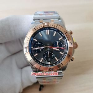 GF Super Version Uhren UB0134101B1U1 42 mm Chronographenfunktion, Edelstahl, Roségold, zwei Töne, Saphir, automatische mechanische Herrenuhr