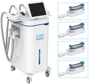 Salão de beleza -14 ° 360 ° 360 ° Currenta congelamento Cryo Slimming Cellulite Reduza Slimming 4 alças congelando gordura Cryolipólise com a máquina de beleza a laser de luz azul