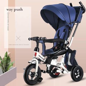 In 1Baby Stroller Toddler Walker Kids Trike Tricycle Bike Children Bicycle Ride On Toy Safety Fence Adjustable Seat Handlebar1