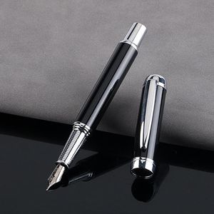 Fountain Pens Business Pen Metal Luxury Meeting Minutes Gift Ink Sac F Tip Office&school Stationery Supplies Calligraphy 03952