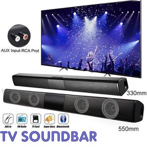 Sem fio Bluetooth 4 alto-falantes Computer TV coluna SoundBar Subwoofer Home Theater música acústica com rádio FM AUX USB