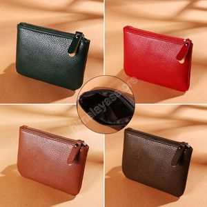 Women Solid Color PU Leather Coin Purse Retro Woman Traffic Purse Classic Crocodile Pattern Mini Zipper Bag