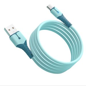 Mikro Tip C USB Kabloları Hızlı Şarj Kablosu Solunum Işığı ile