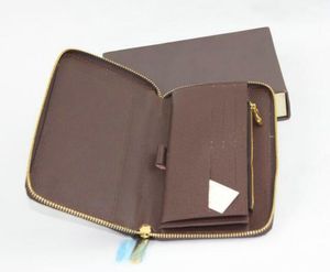 High quality ZIPPY plus Wallet Mono Leather Canvas 12 Credit Slots Long Zipper Wallets Card Holder Purse Women Zip Clutches Bag 40356