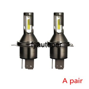 Lâmpadas led para farol de carro, 2 peças, h4 9003, feixe duplo alto, 6000k, branco, 13000lm, universal, acessórios interiores de carro