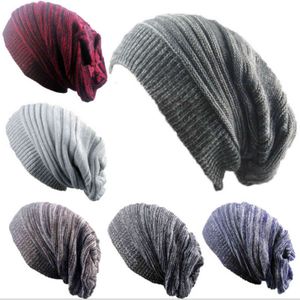 NUOVO Unisex Womens Mens Knit Baggy Beanie Hat Winter Warm Berretto da sci oversize MZ005 Y21111