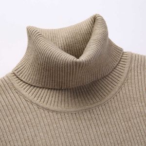 Liseaven Mężczyźni Turtleneck Swetry Ciepłe Zimowe Casual Pullovers Pull Homme Sweter Odzież męska Y0907