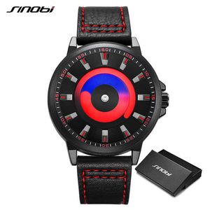 Sinobi Top Brand Luxury Men's Creative Quartz Wristwatches Watches Fashion Leather Movement Watch Men Clock Relogios Masculinos Q0524
