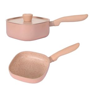 Wholesale square pan with lid for sale - Group buy Pans Square Non Stick Frying Pan Egg With Lid Pancake Kitchen Milk Soup Pot Use For Gas Cooker Induction