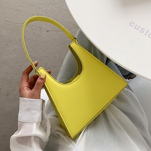 Mały stały kolor skórzany torba Crossbody 2021 Letni ramię Pasek Design Kobiet Torebki i Portonosze Totes Cross Ciała