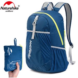 Naturehike Outdoor Folding Backpack 20L Portable Hiking Bag Sports Backpack Climbing Camping Hiking Beach Pack Waterproof Q0721