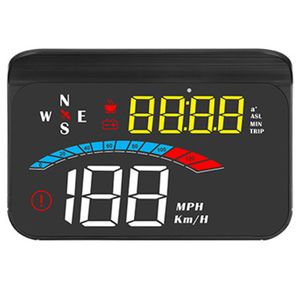 M16 Head Up Display Bil GPS-mätare Digital Speedometer Vindruta Speed ​​Projector Compass Spänning Km / H MPH För alla bilar Hot Sales