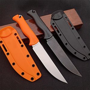 Neues 15500 Survival Gerades Messer CPM-154 Black Stone Wash/Satin Drop Point Klinge Full Tang Nylon plus Glasfasergriff Feststehende Messer
