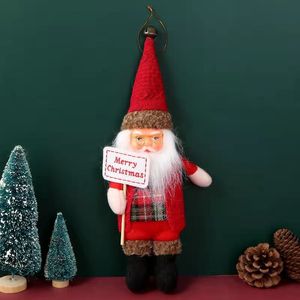 フィジットのおもちゃクリスマスの家の装飾ペンダントぬいぐるみかわいいサンタクロースぬいぐるみ柔らかいピンクのお祝い雰囲気子供のギフトを開く驚きの卸売卸売