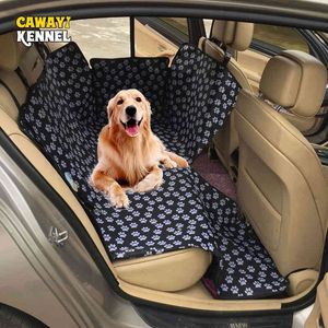 CAWAYI KENNEL Carriers Waterproof Rear Back Pet Dog Car Seat Cover Mats Hammock Protector with Safety Belt Transportin Perro